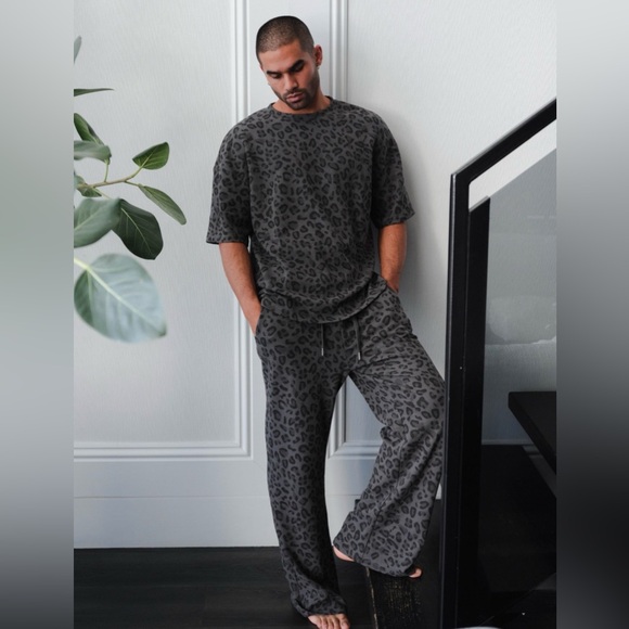 NEW Comfrt Waffle Lounge Pant in Panther Size Medium - Picture 3 of 6